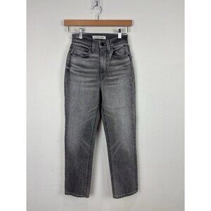 Outerknown Straight Leg Black Acid Wash Jeans Women’s Size 24